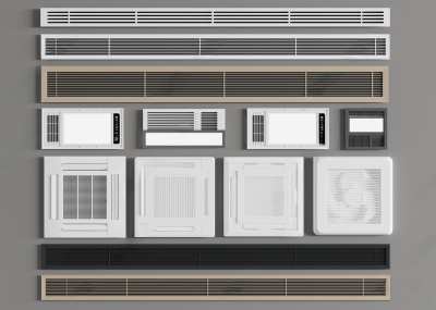 空调出风口3D模型下载